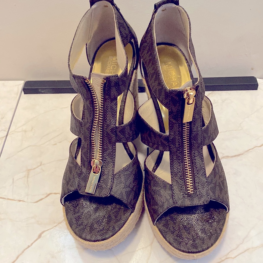 Michael kors mk print zip espadrilles